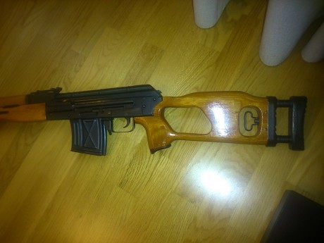 Hola. Vendo rifle semiautomatico de francotirador rumano. Cugir SSG-97 en calibre 7,62x54r. El rifle esta 41