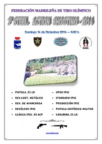 3ª Tirada " Steel Action Shooting " 2014 de la sección de IPSC de la Fed. Madrileña de T.O.

Cantoblanco 00