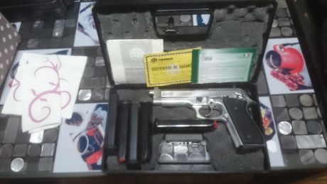 Se vende Taurus PT 99 AFS en cromo practicamente sin uso. La utilizo mi padre dos o tres veces en Ipsc 10