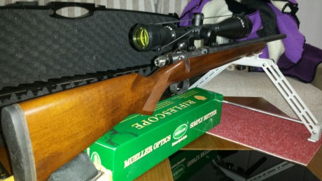 Hola companyeros 
Pongo a la venta mi carabina CZ varmint 452 cl22
Estado impecable a toda prueba
Con 02