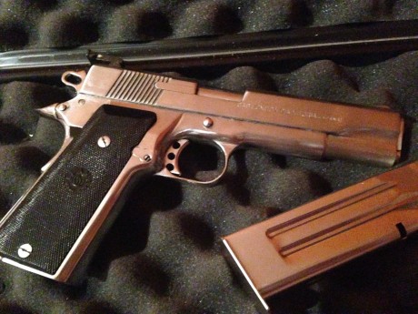 Vendo o cambio llama maxII del 9 mm con dos cargadores  por revolver s&w o colt del 357  o pistola 00