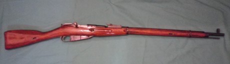 Hola, pues vendo mi Mosin Nagant 91/30 fabricado en Tula en 1929, caja hexagonal,  base  para mira; está 02