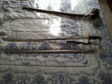 Me ofrecen este sable del Ejército y quisiera saber si es auténtico o es una copia que venden por internet.
Como 00