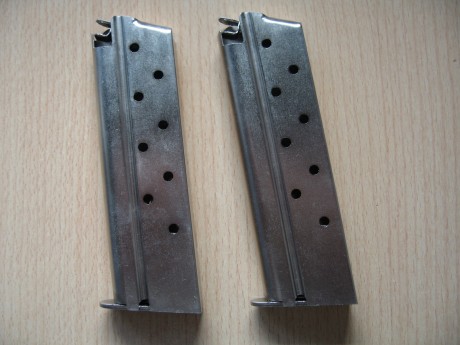 Dos cargadores 1911 COLT38 super auto / 9mm nuevos,yo he usado otros dos en una STI Troja de 9mm perfectamente.50 02