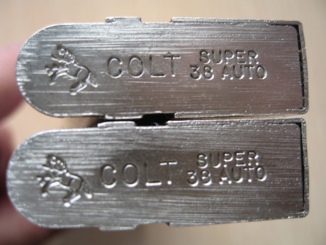 Dos cargadores 1911 COLT38 super auto / 9mm nuevos,yo he usado otros dos en una STI Troja de 9mm perfectamente.50 01