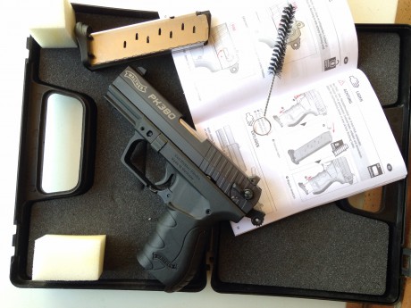 REBAJADA AL MÍNIMO QUE PUEDO PEDIR POR ELLA. 
150 euros por Walther PK 380 + funda PHOBUS PADDLE!!!!!!!!!!! 12