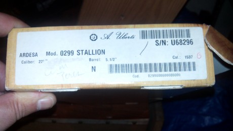 vendo uberti stallion 22lr con cañon 5.1/2" guiado en AE, tambien se puede guiar en F si al comprador 00