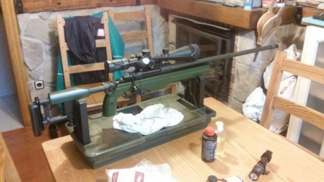 Se vende este SAKO TRG 42 en calibre 338 Lapua Magnum. 
Color verde
Culata plegable. 
Se entregan 500 02