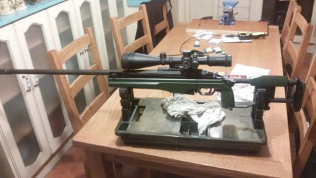 Se vende este SAKO TRG 42 en calibre 338 Lapua Magnum. 
Color verde
Culata plegable. 
Se entregan 500 01