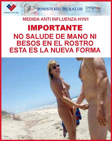 Por favor seguir la recomendacion de nuestra ministra, para evitar la propagacion de la Gripe A.

 :D 00