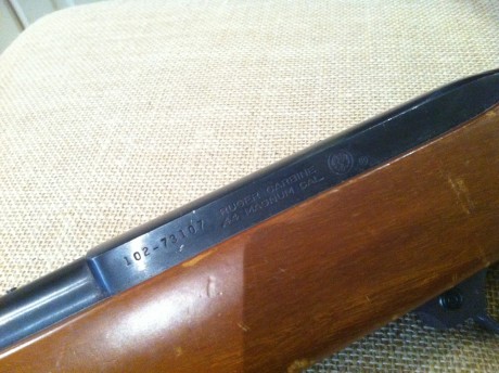 Vendo Carabina Ruger, semiautomatica cal 44 Rem Mag.

Es un arma ligera y manejable, ideal para usarla 12