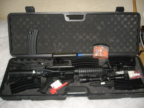 carabina M-14 RAM con complementos tal y como esta en la foto, vendo por liquidar la colección, sólo se 00