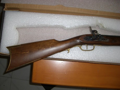 cambiaria rifle kentuky de ardesa en acl 45, con muy poco uso por carabina cal22 en buen estado. envio 01