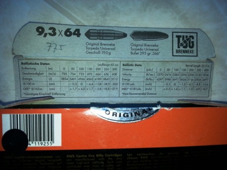 Impresionante Mauser 66 en calibre 9,3x64, comparable si no superior al .375 H&H Magnum.
Perfecto 80