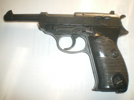 Vendo Pistola Walther P 38 calibre 9mm parabelun inutilizada en bope por opturacion de cañon y soldadura 02