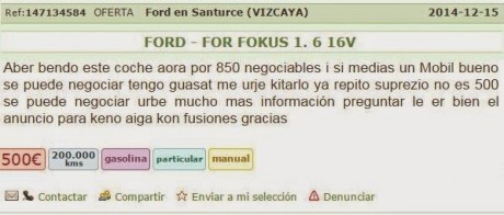 Uno pide por un Pietta niquelado con sus certificados, 2000 euros, jajaja.

Y el otro anuncio, no comete 50