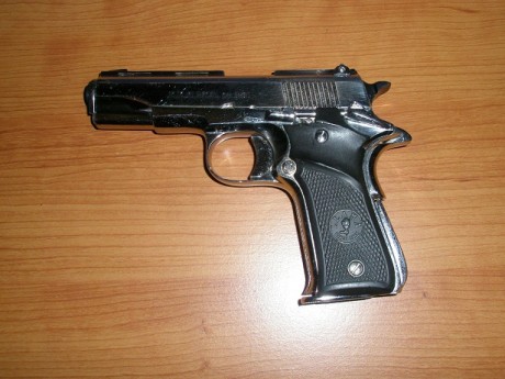 CAMBIO  PISTOLA LLAMA DEL 9 CORTO. MUY BONITA. CUENTA CON SEGURO DE ALETA Y OTRO EN LA EMPUÑADURA. SOLO 00