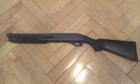 Se VENDE esta magnífica escopeta REMINGTON 870 EXPRESS MAGNUM con cañón de sólo 12.5 pulgadas, en calibre 10