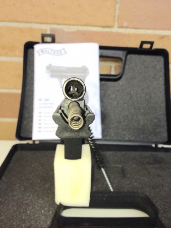 Vendo Walther PK380 detonadora, fogueo, seminueva; construida en ACERO y polímero, de gran calidad, su 90