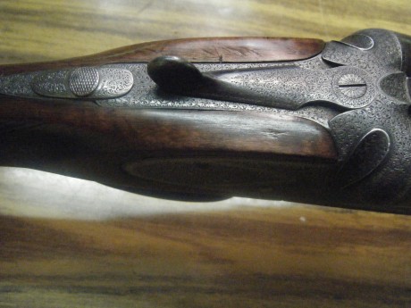 Se vende escopeta paralela expulsora, marca Stephen Grant & Sons, 67ª St. James's Street, London - 01