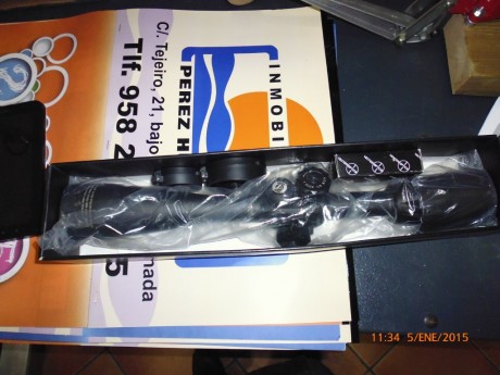  VENDIDO Es un visor de muy buena calidad, 10X40X56, con tubo de 30 m/m, mejor que el famoso Weawer T36, 01