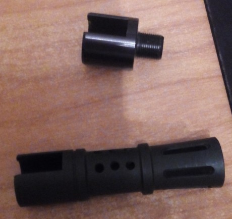 Vendo adaptador los siguientes accesorios para carabina Ruger 10/22:
- Adaptador de rosca a 1/2x28 tpi
- 00
