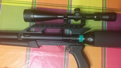 Un amigo me ha pedido que le ponga a la venta esta carabina:
Airforce talon cal 6'35 
2 valvulas hi flow
Deposito 00