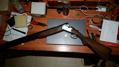 Beretta s55 en perfectissimo estado de pavon, cromo interior, bascula y maderas. La escopeta que lanzo 00