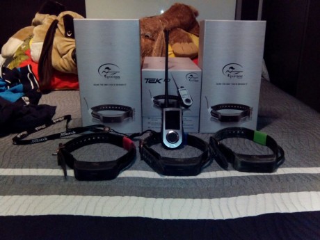 Hola buenas,  vendo el siguiente lote:

3 Collares localizadores con el que podrá controlar a su perro 00