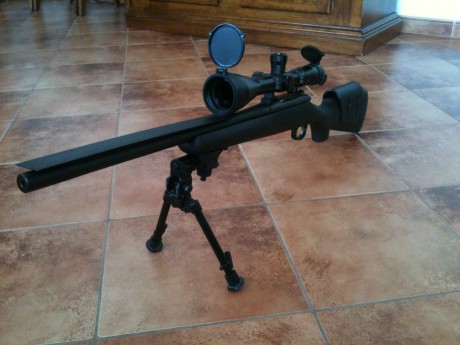 Vendo remington 700 police LTR,  calibre 308, incluye bipode versapod, funda de transporte  y carrilera 00