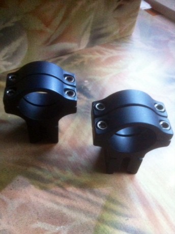 Compre estas anillas por error, y las cambio por otras para tubo de 30 y carril de 11mm BAJAS, iguales 00