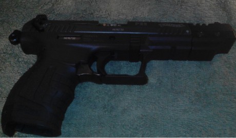 Vendo pistola Walther P22 Target.  Arma impecable , la vendo por cambio de modalidad, de precisión a Ipsc.
La 40