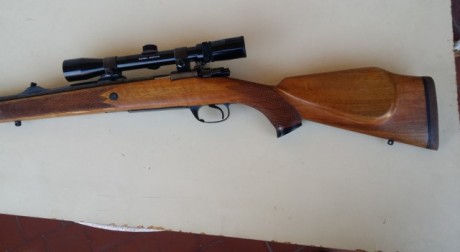 Hay un fierro en el foro que me gusta y saco este precioso rifle a la venta.
Se trata de un Kettner, acción 00