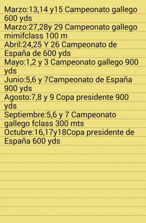 Calendario provisional de F-Class para 2015.

Ya está disponible el Calendario Provisional de F-Class, 60