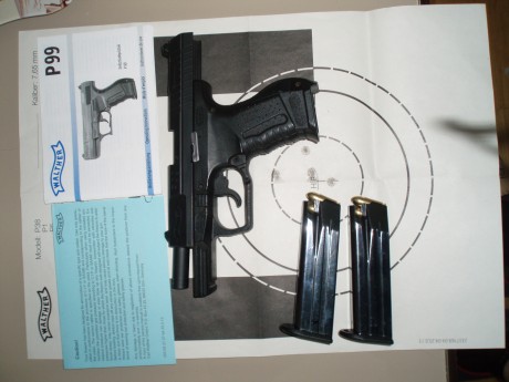 Se vende walther p99 as guiada con licencia A usada para ir de paisano. La pistola esta perfecta con sus 01