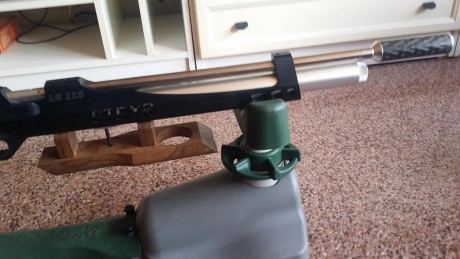 Se vende steyr lg110 hp 4.5 con  carrillera ajustable en altura
y seta todo de artesania.
La doy con maleta 10