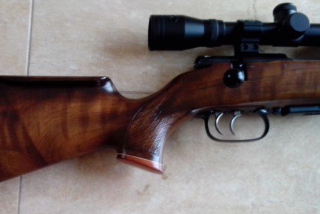 Hola, por problemas de cuello no logro meter bien la cara en la culata del Rifle, y me faltan dos dedos 92