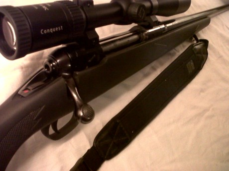 Buenas a todos , pues eso vendo  un Savage cal 30-06 model 111 con anillas originales de pulgada y gatillo 01