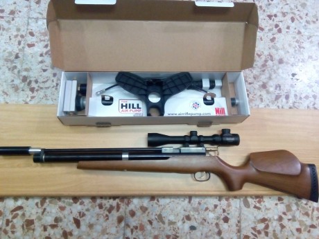 PPUES ESO . pongo a la venta este equipete de iniciacion al pcp 

consta de carabina bam 50 , como extras 00
