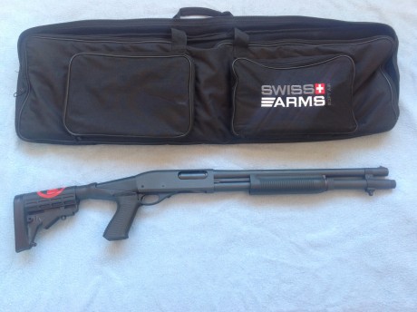 Vendo Remington 870 express magnum con acabado parquerizado. Cañón liso de 45cm. Culata y pistolete táctico 00