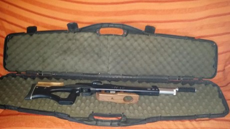 Se vende steyr lg110 hp 4.5 con  carrillera ajustable en altura
y seta todo de artesania.
La doy con maleta 120