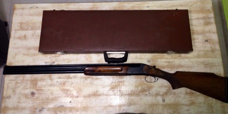 Se vende Francisco Sarriugarte expulsora y de un solo gatillo del calibre 12/70 superpuesta con UNA y 01