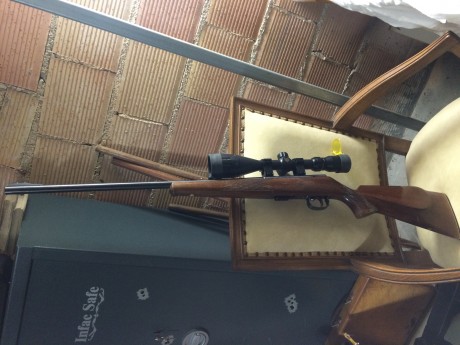 Vendo carabina cerrojo anschutz en perfecto estado, disparador al pelo y visor 4-12x42 nikko stirling. 00