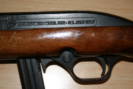 Hola.

Vendo  carabina calibre .22 CBC Magtech, modelo 7022 . Es un arma semiautomática, fiable y muy 01