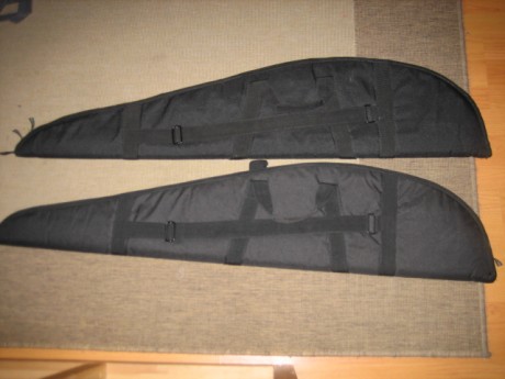 Vendo estas dos fundas en cordura negra, en buen estado. Son de 114 cm exteriores , yo he metido dentro 00