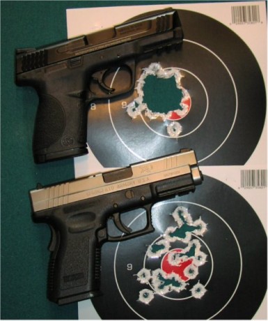  Springfield Armory XD-M 3.8 

una imagen...

 19 cartuchos 
 en menos de 4 pulgadas 
 menos de 800 gramos 30