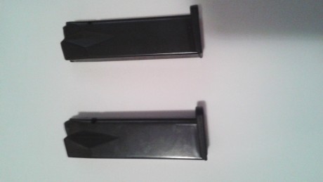Se venden 2 cargadores marca PROMAG para pistola Walther P99 , calibre 9 mm. Pb.,de 15 balas,nuevos sin 02