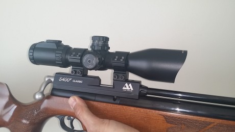 Visor en perfecto estado y con muy poco uso. Es un utg accushot traido de usa mini swat 3-12×44 tubo de 02