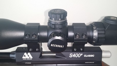 Visor en perfecto estado y con muy poco uso. Es un utg accushot traido de usa mini swat 3-12×44 tubo de 01