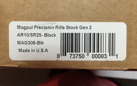 Se vende auténtica (no imitación de Airsoft), CULATA MAGPUL PRECISION RIFLE STOCK (PRS) GEN2. De color 10
